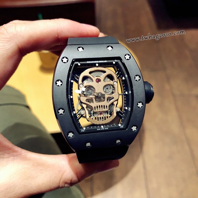 理查德米勒RICHARD MILLE 特別版RM052鏤空骷髏頭腕表男士腕表  gjs1812